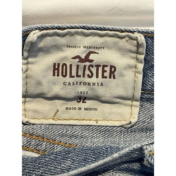 Hollister Men Ripped Button‎ Fly Bermuda Shorts Sz 32 - Picture 5 of 12